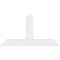 Ekena Millwork Portland Architectural Grade PVC Gable Bracket, 36"W x 19 1/2"H x 2"D x 4"F, 13/12 Pitch GBP036X20X0204POR00 - alternate 5